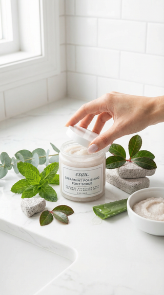 Spearmint Polishing Foot Scrub